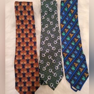 Auth vintage lot Gucci versace Dior ties